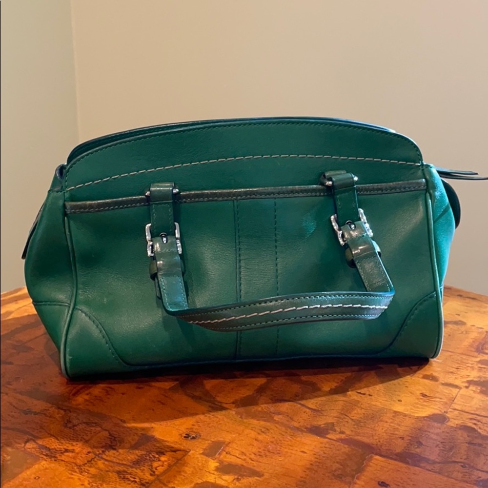 Coach little satchel in Kelly Green